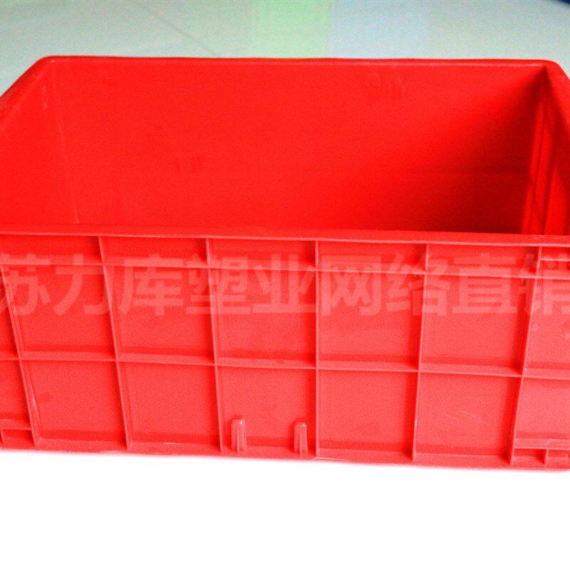 575-250周转箱640*420*260塑料箱蓝色转运中转整理胶箱工厂物品筐