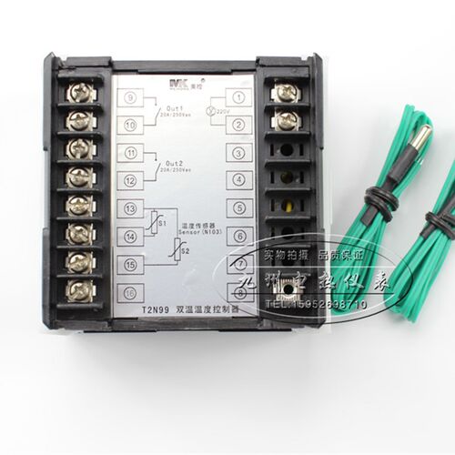 T2N99双路温度控制器 温控仪 恒温控制器可直接控制2KW 支持250度