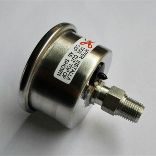41mm全钢轴向压力表(正面47mm)压力0~90psi~6bar 2.5级 M10X1