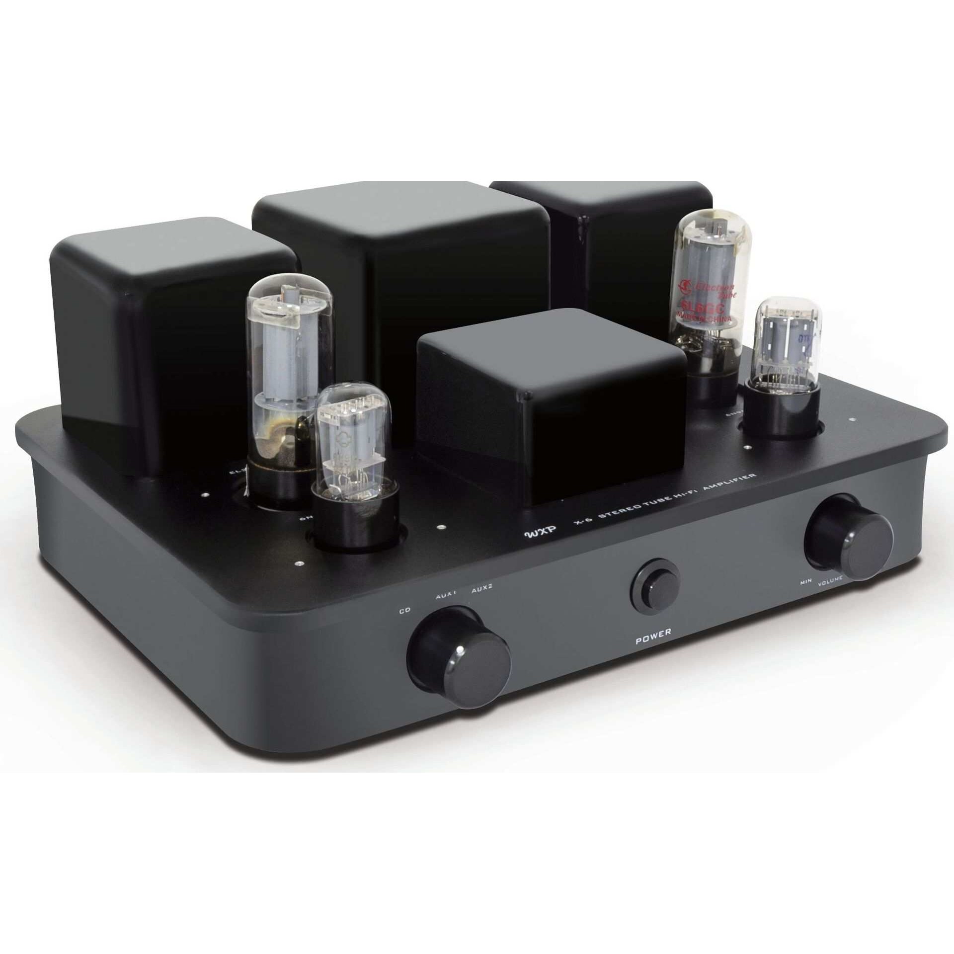 X-6 合并式纯电子管功放 全铝合金机箱大圆弧设计，