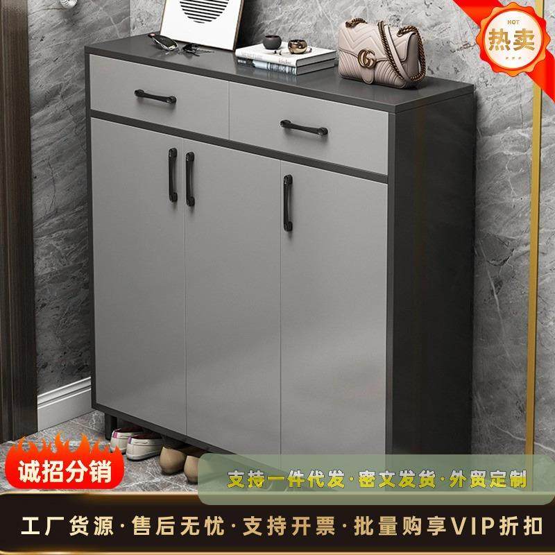 家用门口玄关柜厂家直销鞋柜入户楼道外大容量网红置物架鞋架