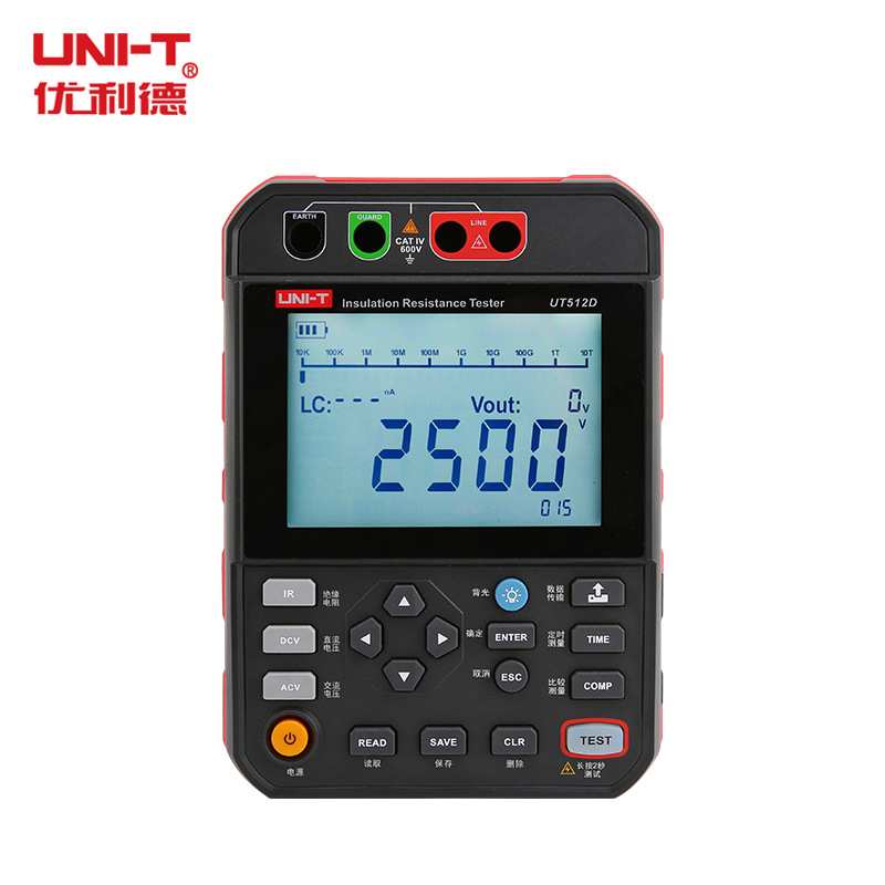 优利德UT511/UT512/UT513A/UT512D高压绝缘电阻测试仪数字兆欧表