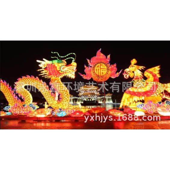 专业厂家制作春节元宵花灯彩灯装饰 自贡灯会灯展节日灯组