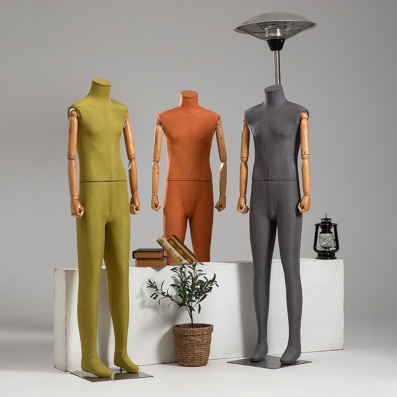 服装店高档男模特道具全身彩色包布人台展示架橱窗人偶模特架子