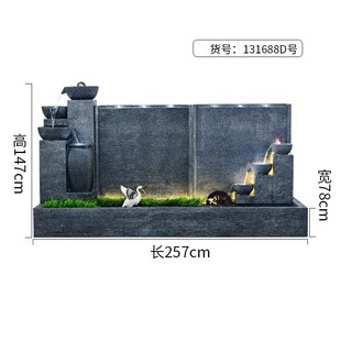 饰摆件 仿青石喷泉水幕k墙流水景观公司庭院花园大堂装