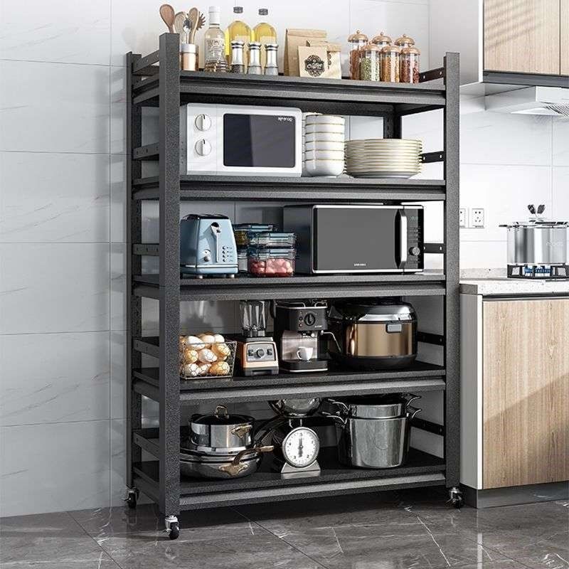 厨房置物架落地式多层微波炉烤箱放锅具储物架多功能收纳货架家用,厨房/烹饪用具,微波炉置物架,淘宝优惠券,粉丝福利购,淘宝优惠卷