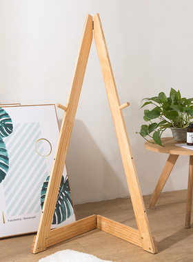 画架展架原木小黑板支架门u口展示架广告牌迎宾牌立式服装店蛋糕