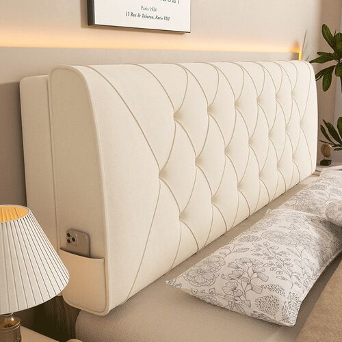 床头靠垫c绒软包靠背垫绒布新款靠背枕靠背高档床上靠枕卧室床头