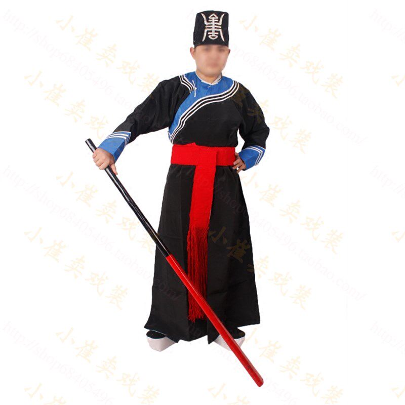 京剧戏曲衙役捕快公差捕头素剑衣威武服L装古装戏剧舞台演出戏服