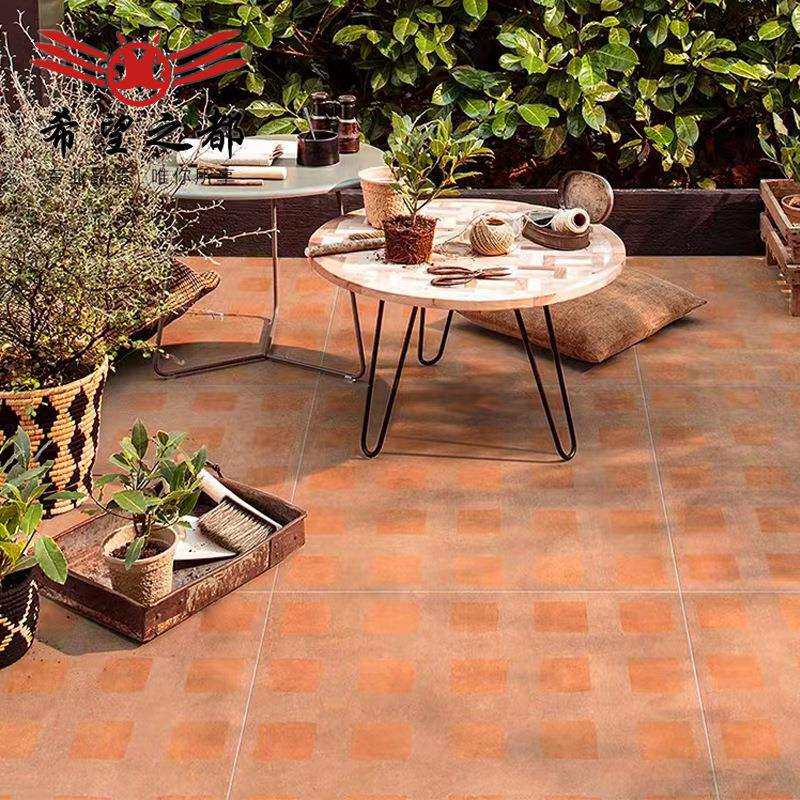 复古南洋风庭院地砖室外露台防滑瓷砖别墅花园餐厅连锁店仿古砖