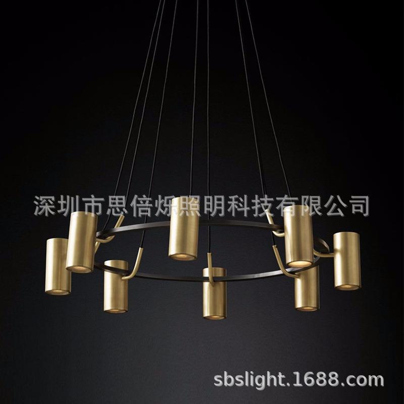 北欧后现代简约时尚全铜吊灯客厅餐厅别墅艺术展厅服装店客厅吊灯