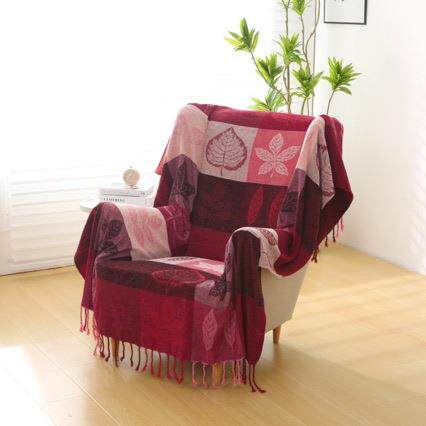 美式欧式单人沙发巾盖布亚马逊出口网红款披肩盖毯流苏毯子