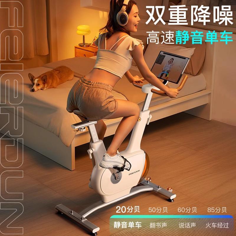 飞尔顿静音智能动感单车健身房家用磁控健身车运动小型器械自行车