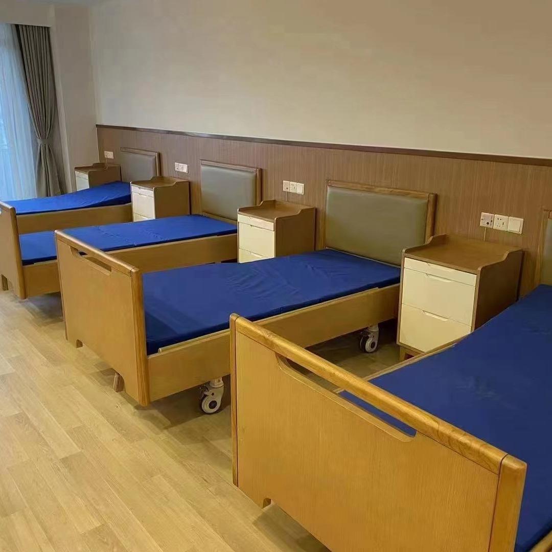 木质护理床 隐形双摇家用单双摇护理床 老人用疗养床养老院用床