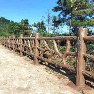 仿木水泥护栏树藤混凝土景观河道堤坝围栏桥梁新农村建设户外栏杆