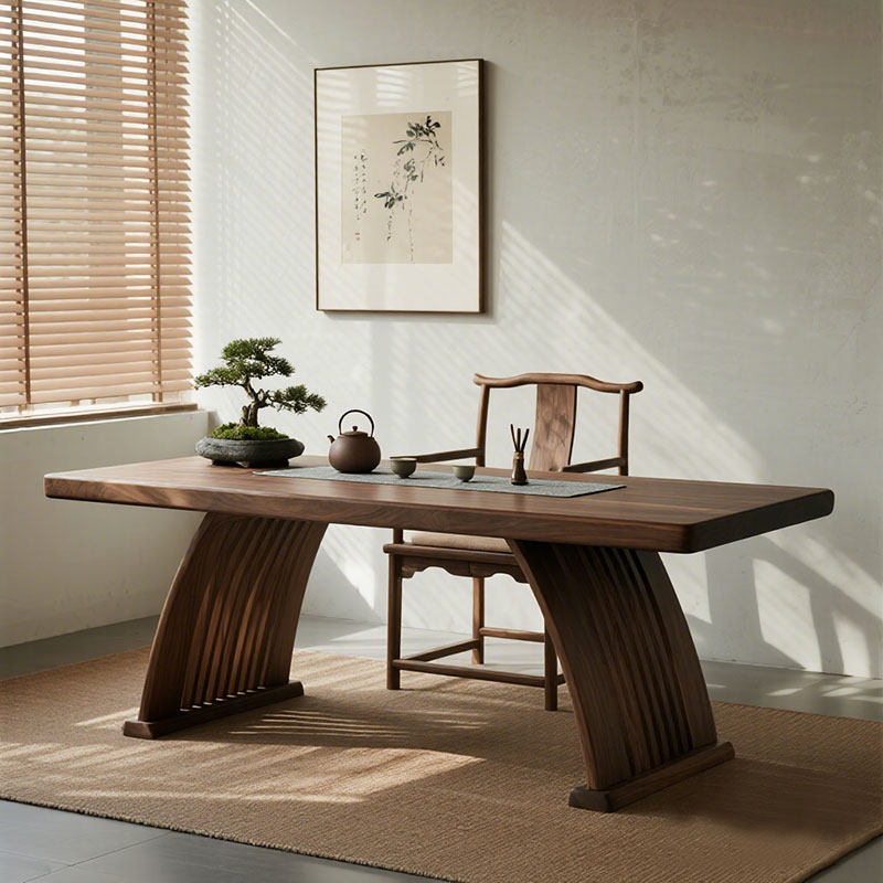 新中式黑胡桃木茶桌设计师同款宋氏美学禅意干泡茶台茶室喝茶桌,住宅家具,家用茶台/茶桌,淘宝优惠券,粉丝福利购,淘宝优惠卷