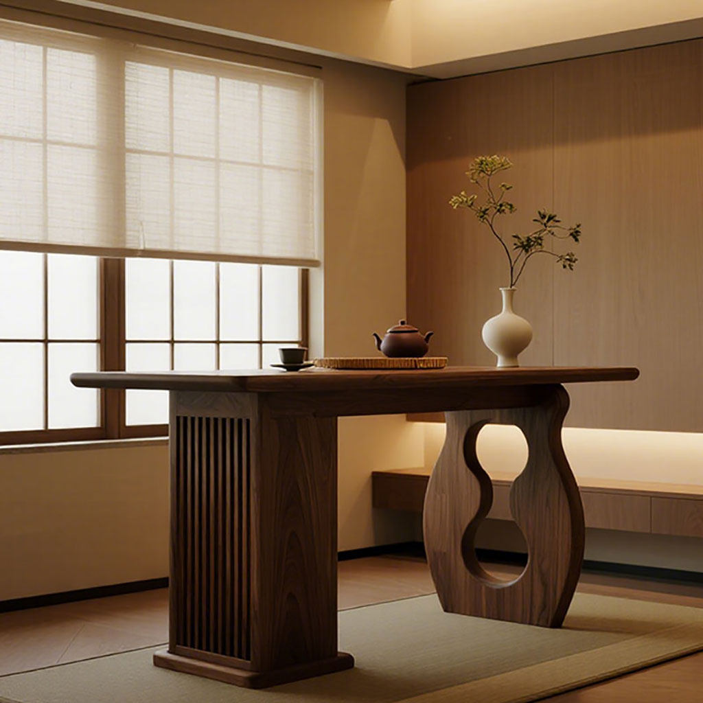 宋氏美学实木茶桌椅组合高端大气黑胡桃木禅意茶室办公室泡茶台,住宅家具,家用茶台/茶桌,淘宝优惠券,粉丝福利购,淘宝优惠卷