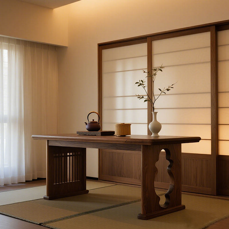 宋式美学茶桌设计师同款禅意干泡台黑胡桃木茶室茶台实木高端茶桌,住宅家具,家用茶台/茶桌,淘宝优惠券,粉丝福利购,淘宝优惠卷