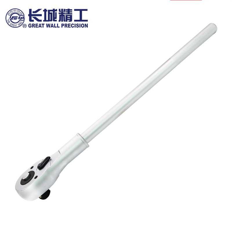 长城精工棘轮扳手 19mm双向快速大扳手1寸汽修工具套筒头重型板手