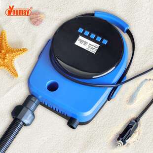 SUP浆板高压电动充气泵冲浪板橡皮艇直流20psi车载电动充气泵