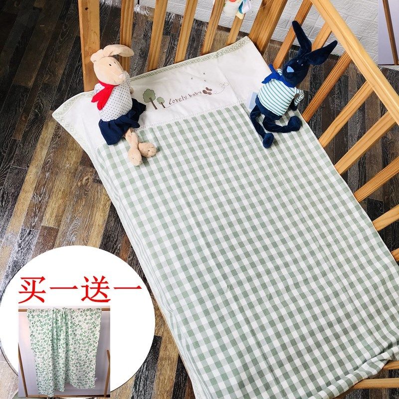 尾单简装婴儿凉席竹纤维新生儿幼儿园午睡专用P夏季宝宝床席竹丝