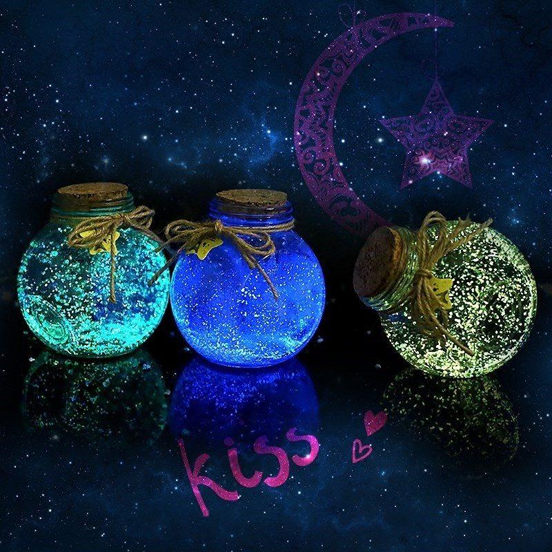 瓶子5超大瓶大漂流玻璃木塞大号海洋夜星空情人许U愿夜光特大瓶情