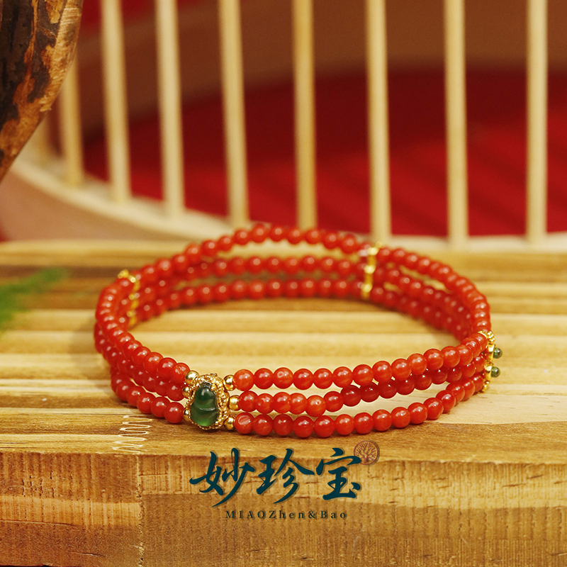 MIAOZhen&Bao天然红珊瑚手串