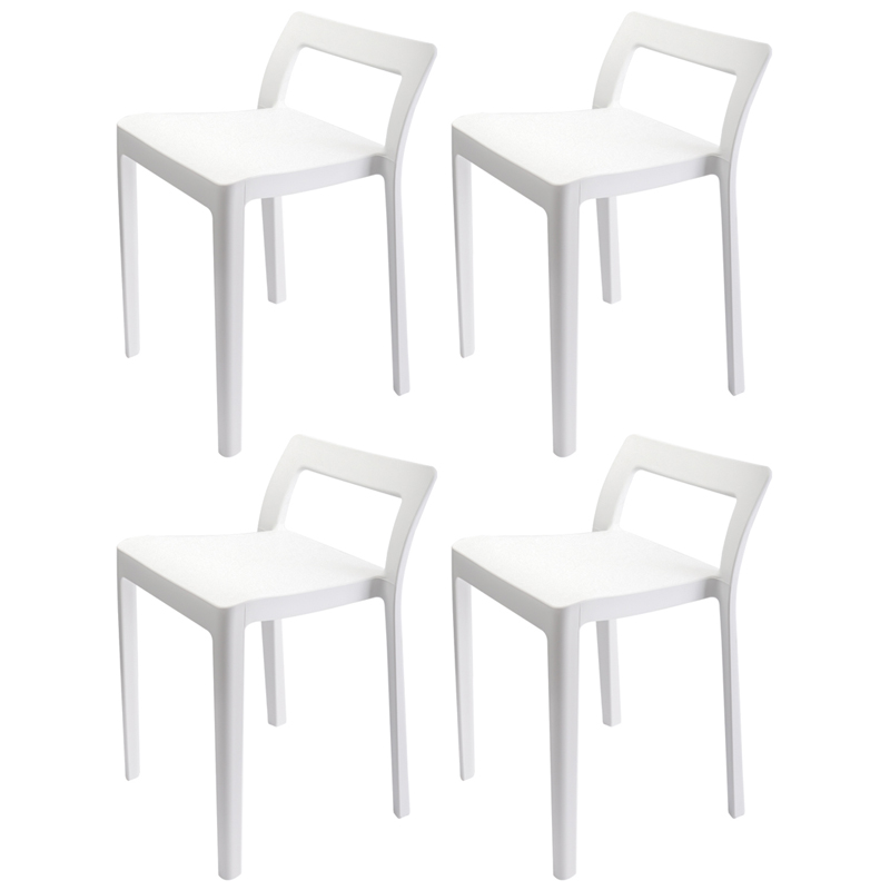 日式简约休闲椅时尚靠背小椅子居家加厚塑料N凳子创意餐桌高脚板