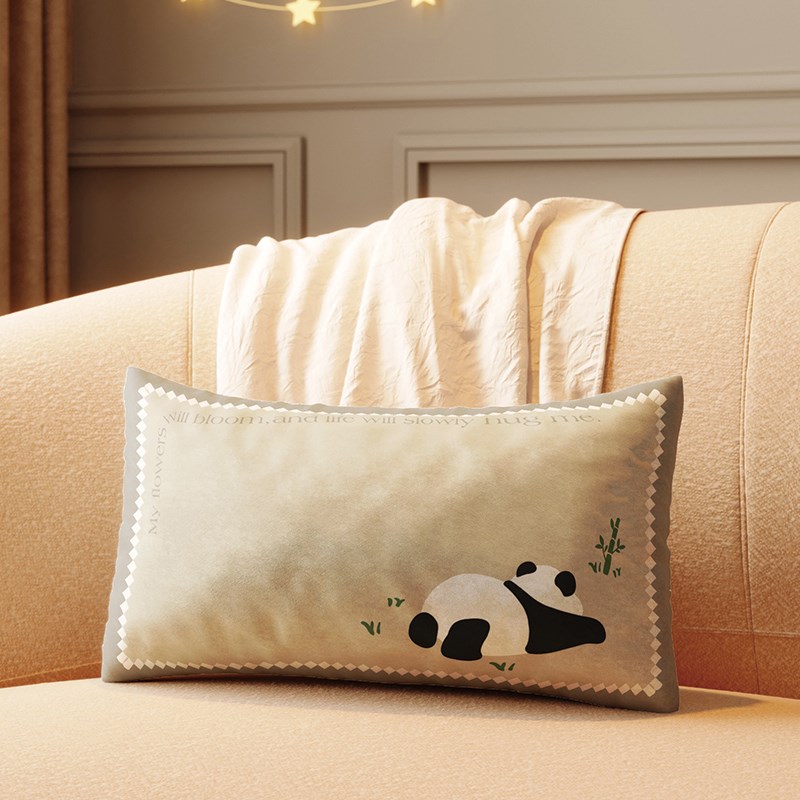 长条床头沙发抱枕可爱卡s通床上腰枕长方形靠背垫可拆洗不含芯枕