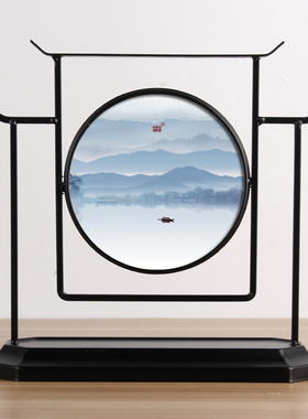 承沁新中式工艺品家具家居电w视柜玄关客厅装饰品摆件卧室禅意摆