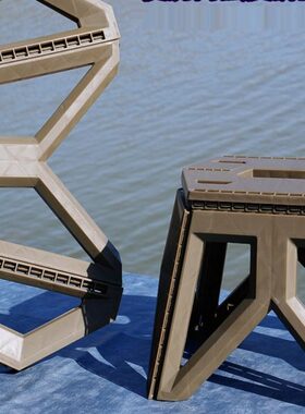 凳子40春斤装车载新承重山地高秒快训三角小椅子马扎甲三质0开可