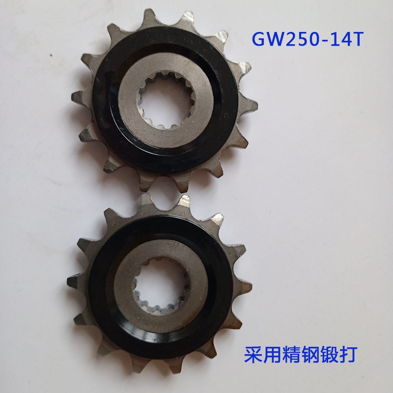 适用骊驰GWd250驱动小链轮GSX250R小牙盘DL250小链轮油封链条链盘
