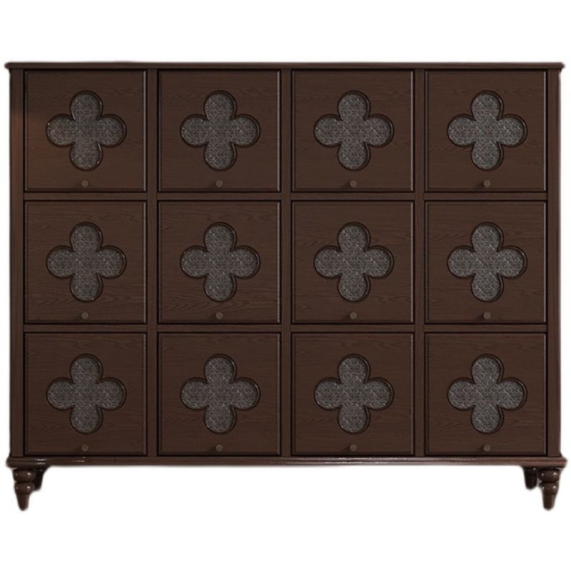 法式复古简约斗柜客厅极简小户型收纳柜中古轻R奢风靠墙玄关装饰