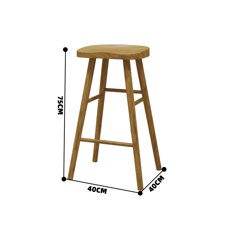 北欧吧台椅c实木吧台凳家用椅子高脚凳手机店凳子现代简约吧椅吧