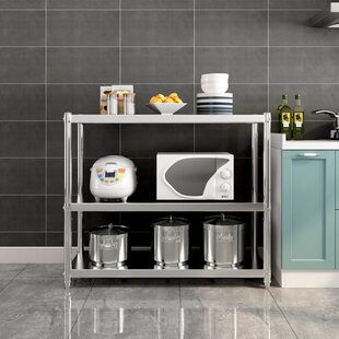 不锈钢货架商用架子加厚多功能订做家用微波炉厨房阳台置物架定做