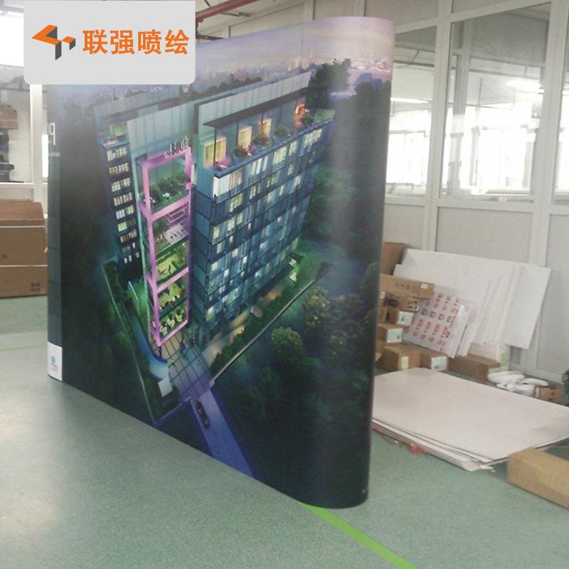 厂家供应折叠展会广告架 3x3铝合金方管拉网展架 直行拉网展示架