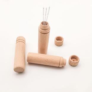 needle storage 木制针筒 绣花针收纳管 手缝针绣花针收纳