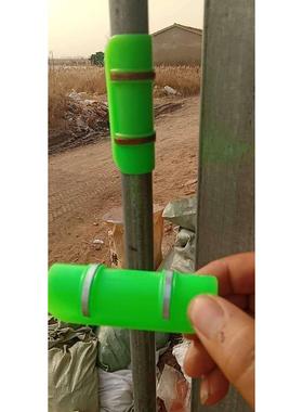 大棚骨架压膜卡子 ABS聚碳压膜卡槽管扣薄膜压膜卡 绿色带环