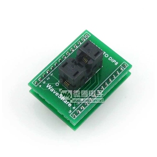 656 MSOP8转DIP8 测试座 IC引脚间距0.65mm 1082211带板 编程座