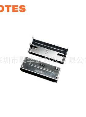 LOTES SFF-8611 卧式母座-OCuLink 80PIN DIP定位脚 808004994