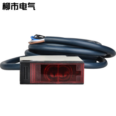 沪工E3JK-R4M2反馈反射光电开关传感器红外感应常开常闭带反射板