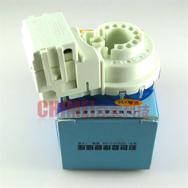 【全新】多威24K镀金管座 GZS10-2-108 9脚 彩色电视机显像管插座