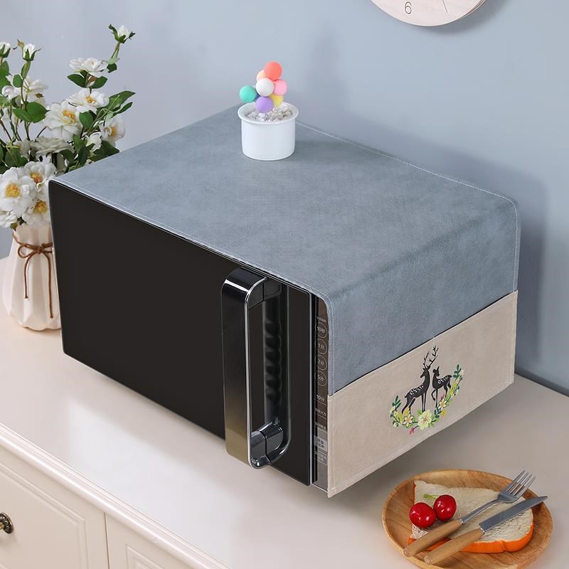 微波炉盖罩布盖罩防尘罩盖z布烤箱盖巾防水全包罩防油罩