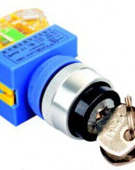 LA22电源11钥匙位Y3二旋扭Y/一-佳旋转开关按钮复位开关22mm7