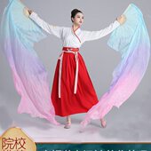 舞蹈扇丝绸粉舞蹈扇蹈扇紫加长真丝蓝淡跳舞扇扇子西厢寻他古典舞