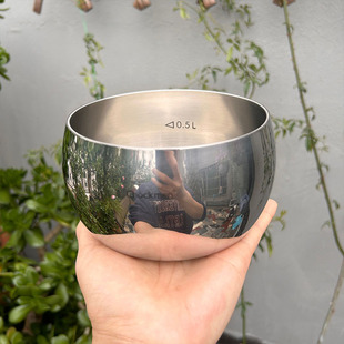 304不锈钢大碗法海碗钢钵煮面泡面碗汤碗料理碗冷面碗Z可明火加热