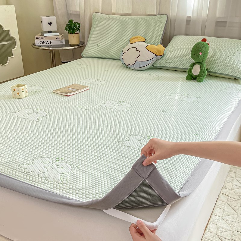 夏天冰豆豆凉席三件套2025新款凉感空调L床单席可水洗单人夏凉软