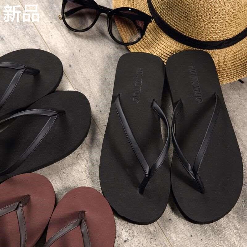 简约人字拖情侣人字拖鞋r男女夏防滑D时尚平底凉拖鞋外穿沙滩鞋新