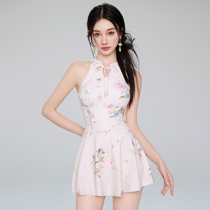 泳衣女款夏连体显瘦遮肚保守微胖女孩遮肉高级感2024新款温泉泳装