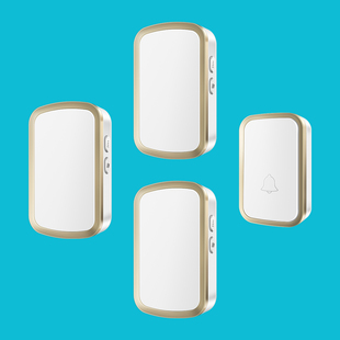 一拖三门铃无线家用用电v池款直流电全用电池不插电的无线门铃